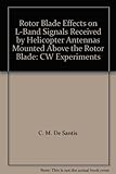 Rotor Blade Effects on L Band Signals Received by Helicopter Antennas Mounted Above the Rotor Blade: CW Experiments
