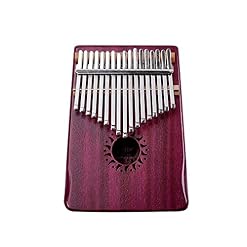 Kalimba 17 Keys with Study Instruction and Tune Hammer Portable Thumb Piano Mbira Sanza Acacia Wood Body Ore Metal Tines - Les Beatles, Paul McCartney, John Lennon, RIngo Starr, George Harrison