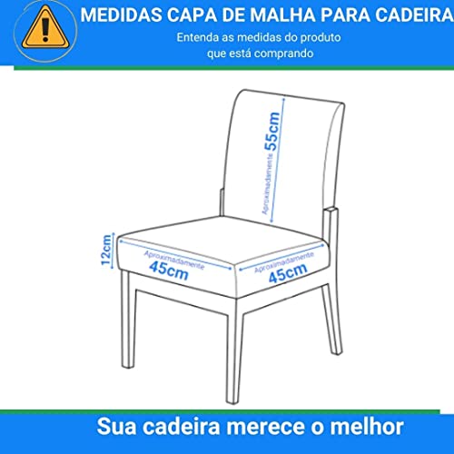 Capa para Cadeira Malha Suplex Adomes Bege
