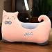 LZHsport Animal Sleeping Peluche Poupée Oreiller Oreiller Chat Poupée Oreiller, Animal Coussin - Chat Rose