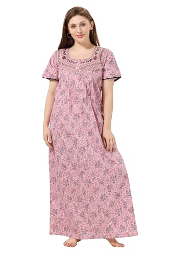 Image of Soulemo Women's Pure Cotton Floor Length Nighty 1690