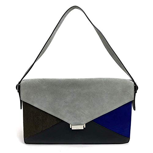 [セリーヌ] ダイヤモンドクラッチ 肩掛けバッグ ロゴ金具 ショルダーバッグ クラッチバッグ 2wayバッグ スエード×レザー/ハラコ レディース 中古