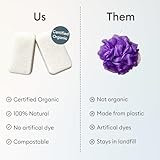 Vove Organic Konjac Body Sponges 2 Pack – Gentle Plant-Based Exfoliating Shower Sponges for All Skin Types, Microplastic-Free & Biodegradable, Certified Organic - Image 5