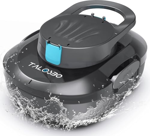 TALOSBO S1PRO (Versione 2026) Robot Piscina Senza Fili, 120 Min di Pulizia, Doppio Motore Aspiratore Piscina, Ricarica 2,5 Ore, per Piscine a Fondo Piatto fino a 100 m²