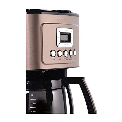 Image of Cuisinart Coffee Maker, 14-Cup Glass Carafe, Fully Automatic for Brew Strength Control & 1-4 Cup Setting, Stainless Steel, DCC-3200UMB, Umber