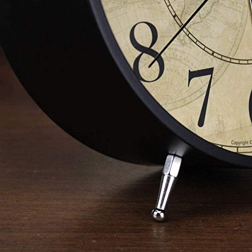 HOLPPO Despertador de mesa retrô/Despertador de escritório/Despertador Vintage de metal/Relógio Retr