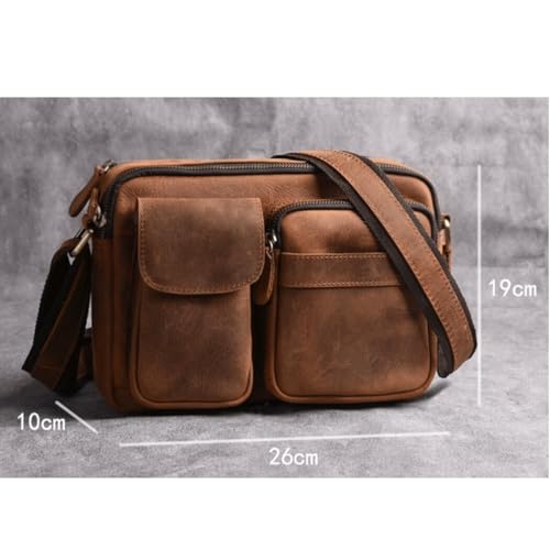 Mens Shoulder Bags Waist Packs Purses Casual Daypacks Travel Bags Genuine Leather Messenger Bags4