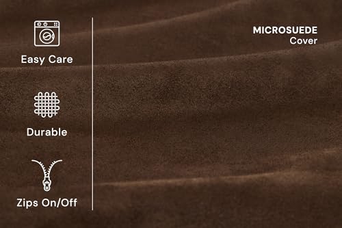Image of Barker Beds XL Orthopedic Dog Bed - 7 inch Memory Foam Mattress - 75-120 lbs - Joint Pain & Arthritis Support - Vet Recommended, Washable Cover - Made in USA - 52 inchx36 inchx7 inch - Chocolate