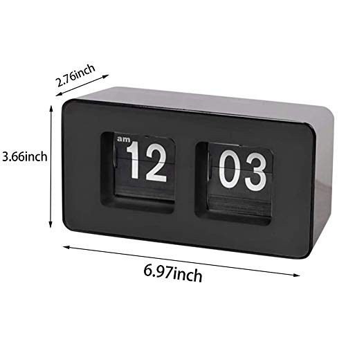 Camsiom RelóGio Flip AutomáTico, RelóGio NostáLgico Retro CláSsico, RelóGio Digital de Mesa de Mesa