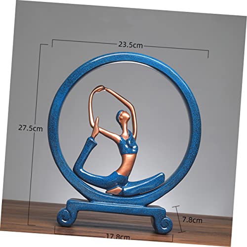 Statue fille de yoga ZXQUEGF pour créer un coin zen et étagère de méditation