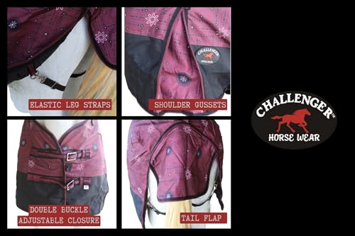 Image of Challenger 1200D Turnout Waterproof Rain Horse Sheet Light Winter Blanket 396B