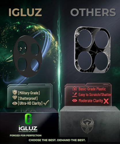Image of iGluz Compatible with Oneplus 11 Camera Lens Protector (1 Pack) | Premium 9H Tempered Glass Camera Guard | Ultra Clear HD | Scratch Resistant | Case Friendly Fit | Bubble Free Easy Installation