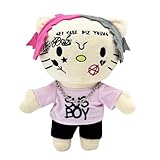 New Hello Peep Plush Toys, 9.44in Vivid Cartoon Cat Figure Characters Peripherals Stuffed Animal Singer Peep Fluffy Doll Home Decors, Cute Collectible Gift for Fans