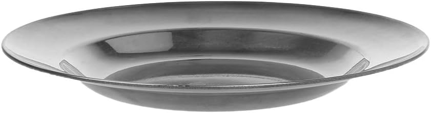 Tableware,Stainless Steel Round Dinner Plate Dish Tray Food Container Outdoor Camping