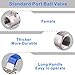 DERNORD 1PC Type Stainless Steel 1/4 Inch Ball Valve NPT Standard Port with Male Hex Nipple for Water, Oil, and Gas (Pack of 2)