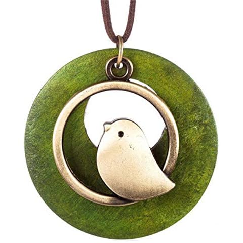 WERR Vintage Ethnic Style Handmade Wooden Necklace for Women Crafts Jewelry Cover