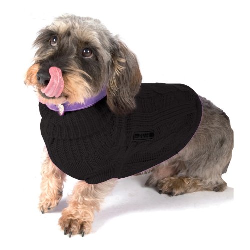 Wolters Cat&Dog 39403 Zopf-Strickpullover 40 cm, schwarz