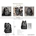 WDEKDAI Leather Backpack School College Bookbag Leisure Business Travel Hiking Rucksack,Suitable for 15.6-inch laptop pack (2)