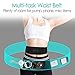 Insulin Pump Belt with Mesh Pouch for Easy Viewing Breathable Diabetic Pump Holder Adjustable Insulin Pump Waist Band Accessories Epipen Glucose Monitor Supplies Men Women Adult, Medium