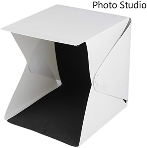 Irthing Mini Folding Portable Lightbox Studio Diffuse Soft Box with LED Light; Take Pictures With a Smartphone or DSLR Camera