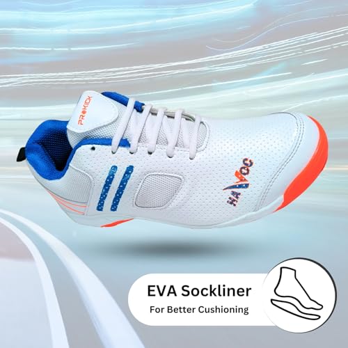 Image of Prokick Havoc Cricket Shoes for Men and Women|Lightweight & Durable Cricket Shoes|PVC Studs Spikes Sports Shoe for Unisex|Synthetic Leather Upper Sports Shoes|EVA Sockliner