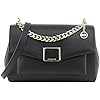Michael Kors Women’s Lita Medium Leather Crossbody Bag in Black, Style 35T0GXPL2O.