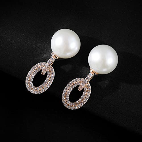 Pendientes Colgantes de Perlas de Agua Dulce Joyería de Moda para Mujer 2