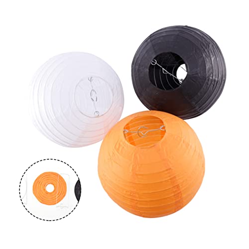 DOITOOL 9 Pcs Einfache Hängende Papierlaternen Hochzeit Papier Lampe Für Dekorative Papier Laterne Decke Dekorationen Hängen