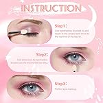MORGLES Eyeshadow Applicators Double Sided, 50PCS Eyeshadow Brush 2.4 Inch Makeup Applicator Sticks for Women Girls, Black - Image 5