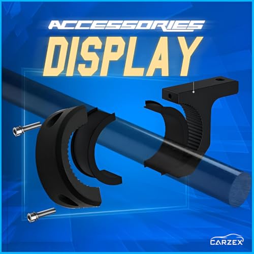 Image of Carzex LED Fog Light Bracket Mounting Clamps for Bikes /Motorcycles Leg Guard Clamp Vertical & Horizontal Mounting Brackets, Rust Free Easy, Durable & Quick Installation, (Set of 2 Pcs)