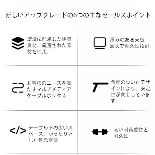 【重ねて省スペース収納可能】会議テーブル 大型 ミーティングテーブル 厚みのある防水天板 金属スチールフレーム 大人数会議対応 オフィスデスク 事務机 会議室用 (椅子は含まれていません)(B2,400x130x75cm) [3]