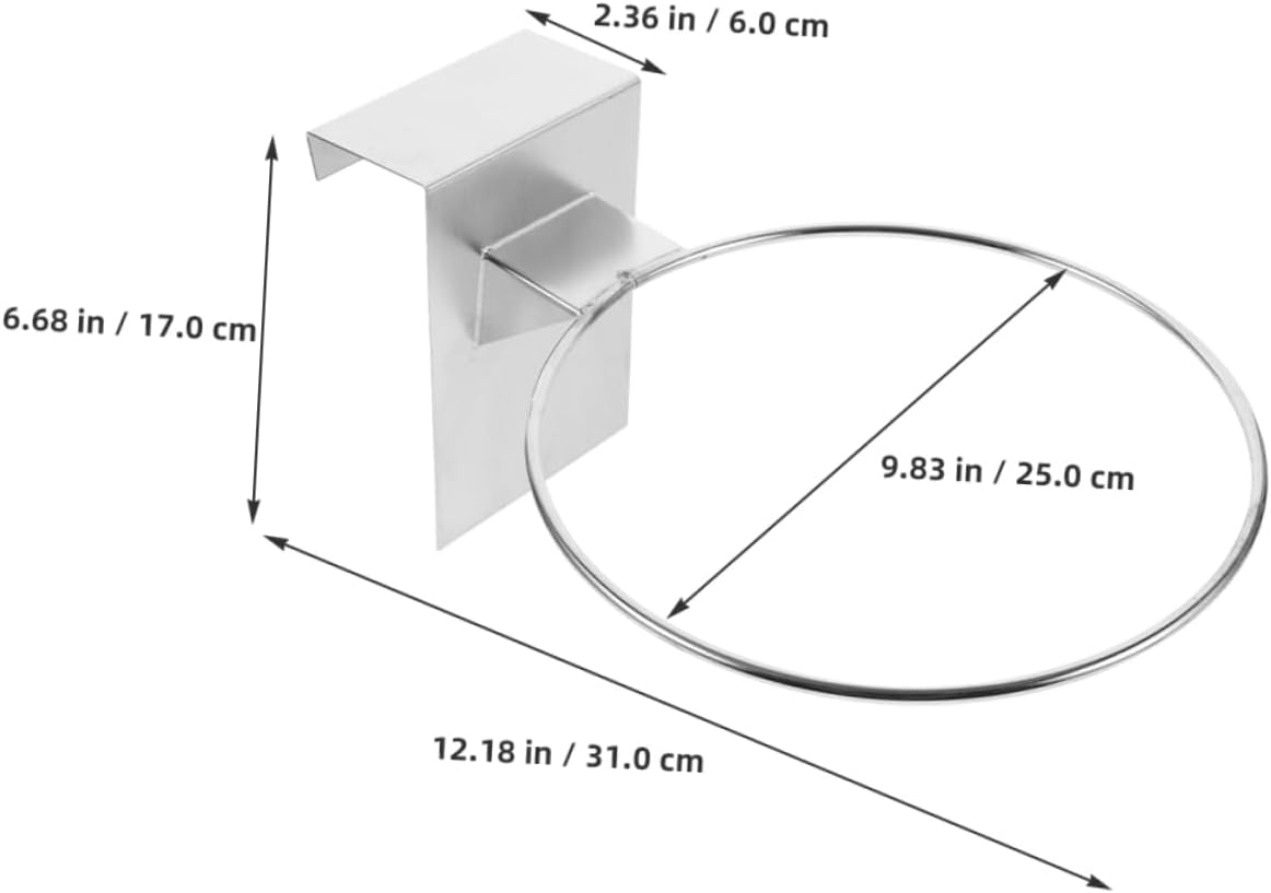 VOSAREA Stainless Steel Towel Rack Square Base Versatile Hand Towel Holder for Bathroom Easy to Install and Sports