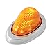 Grand General 76372 Amber Oval 12-LED Side Marker and Turn Signal Sealed Light with Chrome Bezel for Freightliner Century/Columbia