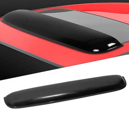 38inch Universal Shatterproof Sun Rain Guard Rainroof Wind Deflector,Tape-On Dark Smoke Tint Auto Moonroof Window Visor Fit Sunroof Which is Not Wider Than 36.8
