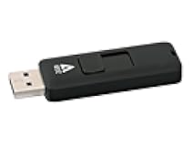 V7 2GB USB 2.0 Flash Drive with Retractable USB Connector - VF22GAR-3N, Black