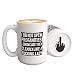 Funny Mugs - Gifts for Women - I Do Not Spew P I Enunciate Them Clearly Like a Lady - 15 Oz Novelty Coffee Mugs with Middle Finger on the Bottom