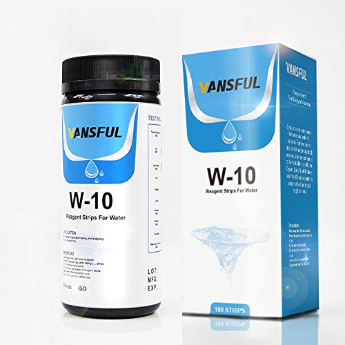 NINAO Aquarium Test Strips, Pool Test Strips, 100 Count for Fresh/Salt Water Quality Testing, 10-in-