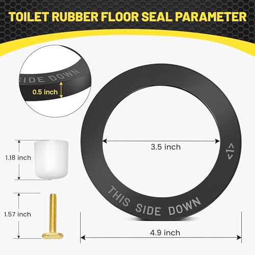 Image of Oyviny 385311652 RV Toilet Base Seal Kit for Dometic 300 310 320 Toilets, RV Camper Toilet Seal Replacement with Mounting Hardwares Solving Leakaging Problems