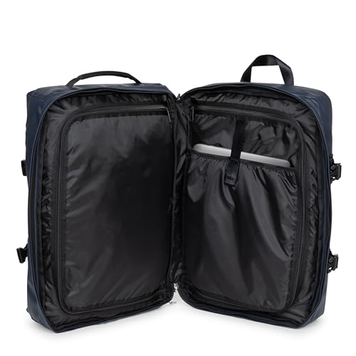 Image of Eastpak Travelpack - 42L Cabin-Size 2-in-1 Duffel, Convertible Backpack, 17-inch Laptop Sleeve, Two Compartments & Adjustable Straps, Tarp Navy