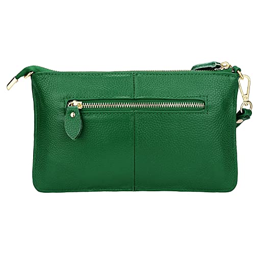 Image of Uromee Wristlet Wallet Clutch Purses for Women Genuine Leather Crossbody Bag Handbag with Detachable Shoulder Chain