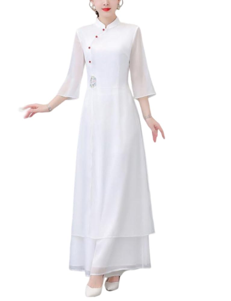 Conjunto Zen Two premium para mujer con sutil diseño oriental 8
