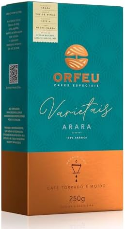 Café Arara Orfeu Torrado e Moído 100% Arabica, 250g