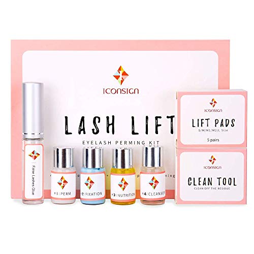 kit d'extension de Cils, Anself Eyelash Perming Kit, Rehaussement Cils Lash lift Kit, Cils Liquides Curling Perming & Traitements de Croissance Nutritifs