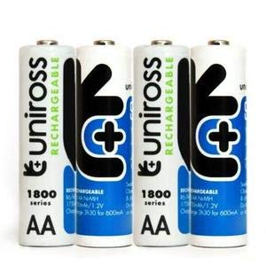 Uniross U0239738 Pile rechargeable 1800 mAh 1,2V Bleu