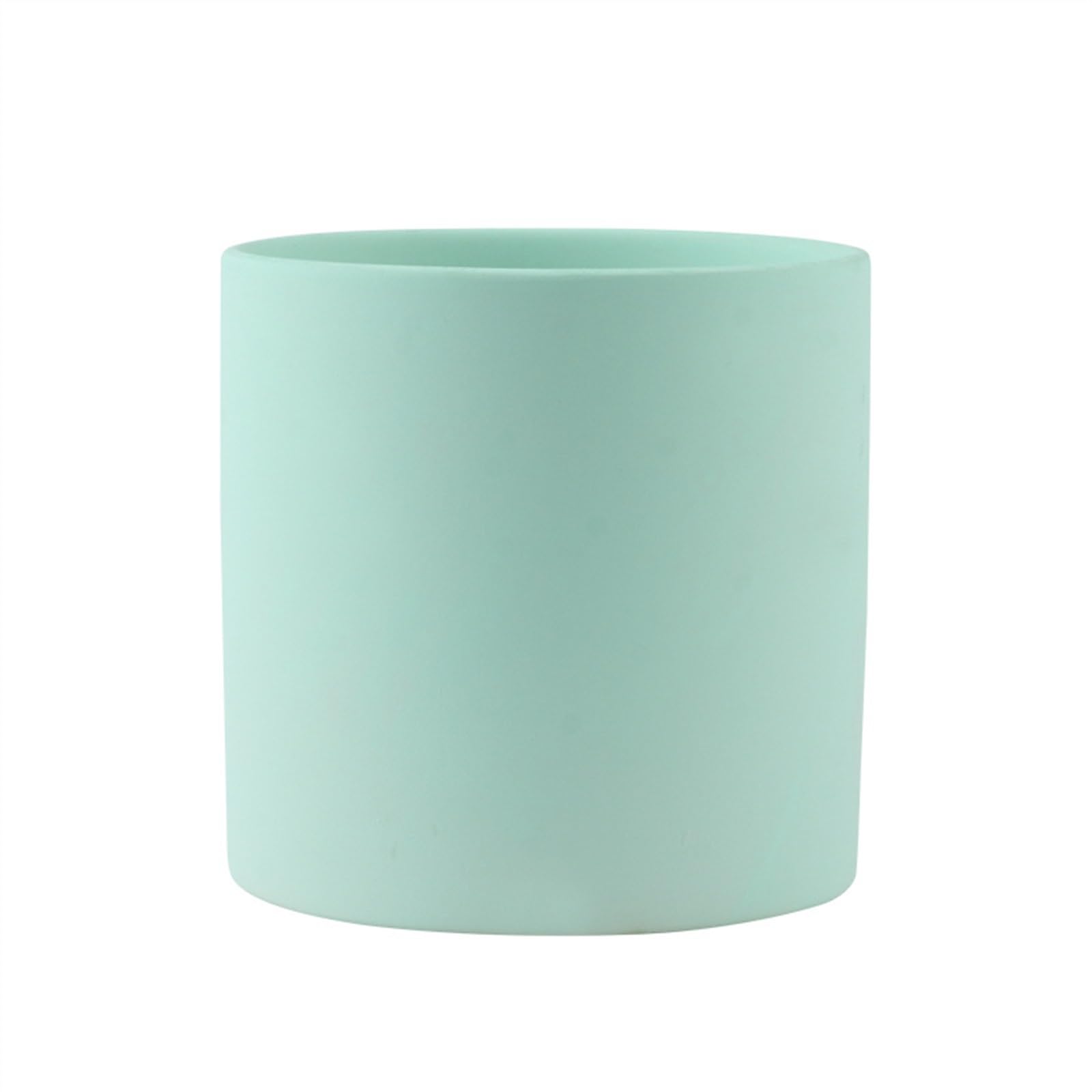 L8p2B5s7 Garden Pots Plant PotsSimple Colorful CeramicFlower Pots Succulent Garden DecorationPlanters Solid Color Home DecorDecorative(Green,18x18x18cm)