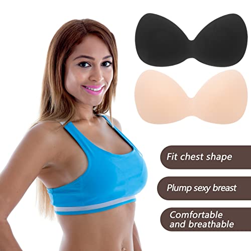 Healifty 4 Almohadillas Sujetador Deportivo Integradas Transpirables Relleno Invisible De Látex Para Yoga Gimnasio Y Ropa Interior Deportiva - imagen 5