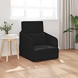 Confort lounge instantané: garnissage mousse haute densité 44 cm profondeur d’assise et dossier velours doux offrent un accueil moelleux digne d’un fauteuil salon; dimensions 65 x 80 x 83 cm idéal petit canapé chambre ado ou bureau lecture