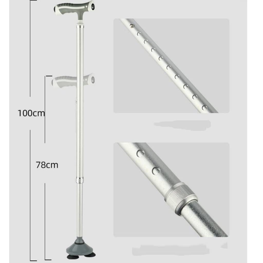 Bastones con muletas para Personas Mayores, Bastones Antideslizantes para Personas Mayores, bastón de Cuatro Patas, Ayuda para Caminar Ligera