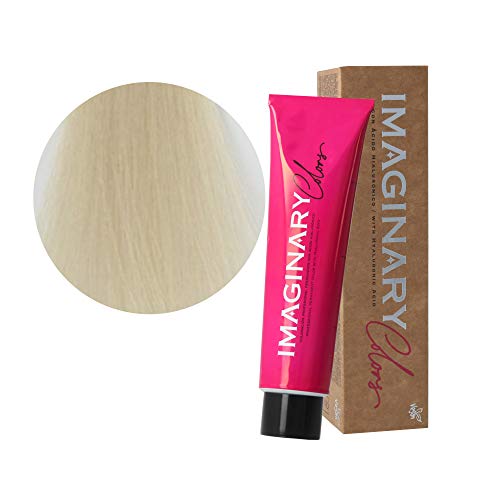 The Imaginary Colors | Coloración Permanente Vegana con Ácido Hialurónico | Cobertura 100% | Superaclarantes 12-21S Rubio Perla Ceniza - 100 ml