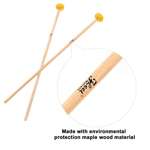 ARTIBETTER 1 par de Marretas de Madeira Baquetas de PercussÃ£o Baquetas para Instrumento de Xilofone